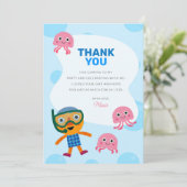 スーパー・シンプル | ノードル&パals 水遊びパーティー サンキューカード (スタンド正面)