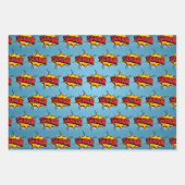 スーパー ヒーロー シニア ラッピングペーパーシート (正面3)