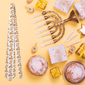 スーフおもしろいガニヨットとラトケのユダヤ人ギフトハヌカー ネクタイ