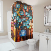 スーフ伝統的の手作りトルコの素晴らしいランプ シャワーカーテン (インサイチュ)