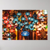 スーフ伝統的の手作りトルコの素晴らしいランプ ポスター (正面)