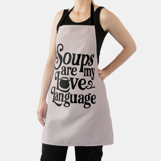 スープおもしろいラバーグルメキッチン料理 エプロン (インサイチュ)