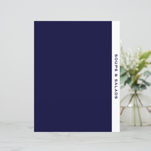 スープとサラダ |レシピ分割器 |ネイビー&ホワイト (スタンド正面)