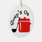 スープのオン セラミックオーナメント (右)