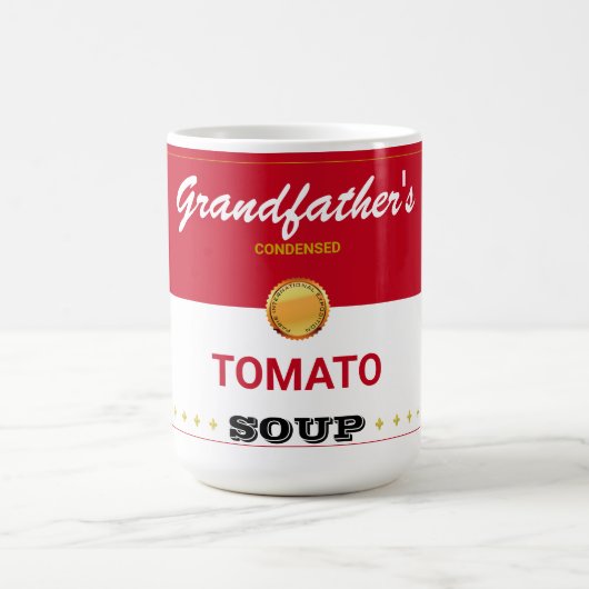 スープのシミュレートおもしろい缶 コーヒーマグカップ (中央)