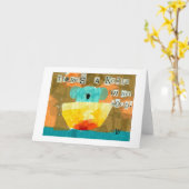 スープの中にコアラがある。 カード (黄色い花)