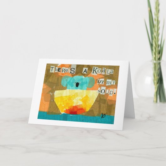 スープの中にコアラがある。 カード (正面)