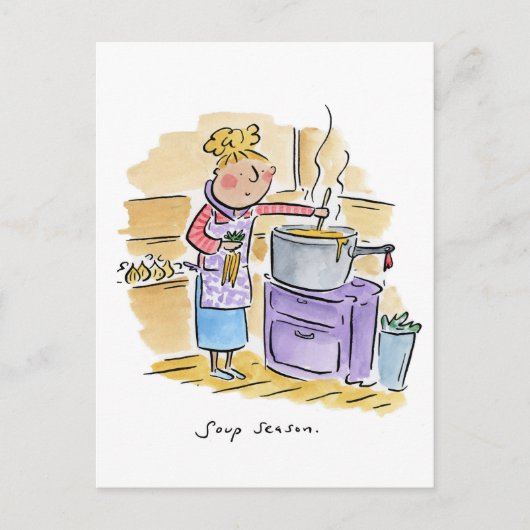 スープの季節 ポストカード (正面)