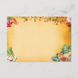 スープデュジュール空白のレシピカード エンクロージャーカード