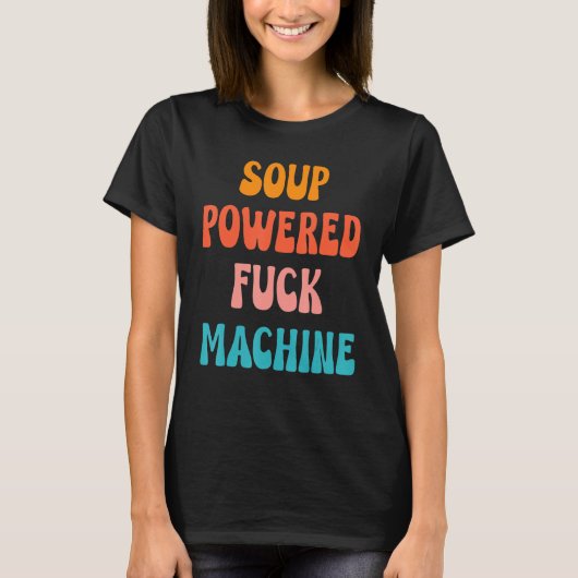 スープパワードFckマシン 引用語録アパレル Tシャツ (正面)