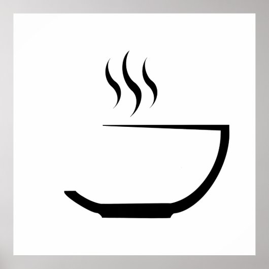 スープボウルの画像ロゴ ポスター (正面)