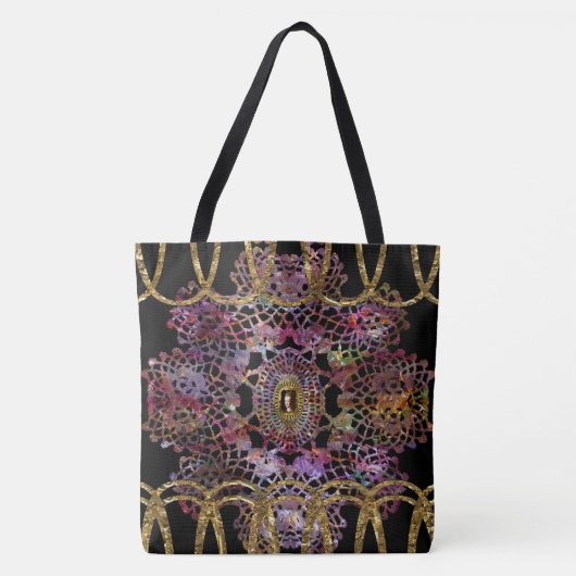 スープラクールンガーリーバロック模様 トートバッグ (正面)
