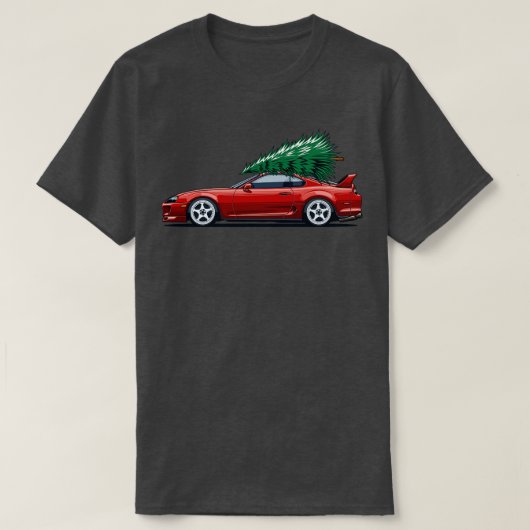 スープラmk4クリスマスツリー tシャツ (デザイン正面)