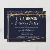 スープリーズ誕生日パーティバジェット招待状 (正面/裏面)