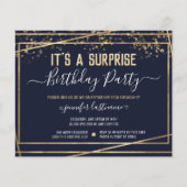 スープリーズ誕生日パーティバジェット招待状 (正面)