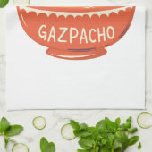 スープレッドスタイル:ガスパチョで私を食べた キッチンタオル (折り畳み)