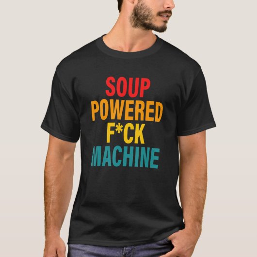 スープ入りコックのマシンアパレル Tシャツ (正面)