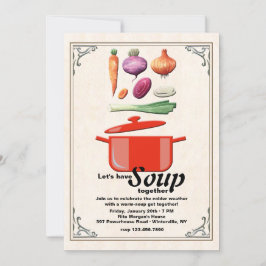 スープ招待状を作ろう 招待状