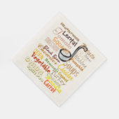 スープ料理グラフィックアート スタンダードランチョンナプキン (角)