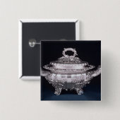 スープ深皿、ポールStorrがなす組の1 缶バッジ (正面&裏面)