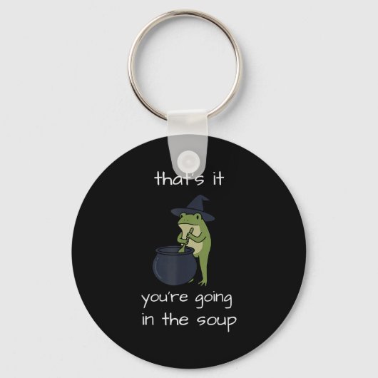 スープ行きだね メメ フロッグ ウィードコア キーホルダー (正面)