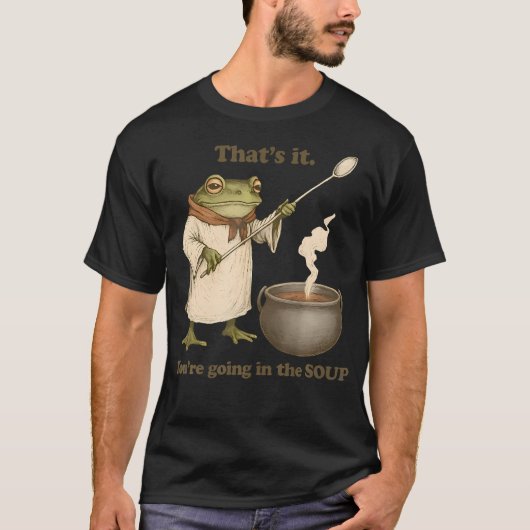 スープ行き確定 Weirdcore ジョーク Tシャツ (正面)