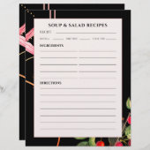 スープ&サラダレシピ |ブラックボタニカルさくらんぼ (正面/裏面)