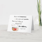 「スープ – マイフード」お気に入りのすべての行事カ空白のード カード (正面)