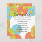 スーベニアドリンク傘 招待状 (正面/裏面)