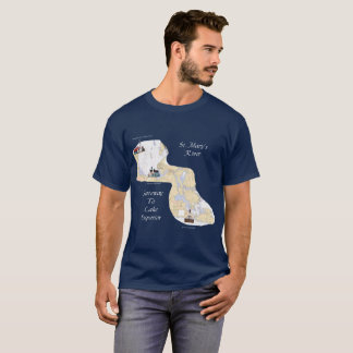 スーペリアレイク・シャツへのセント・メアリーの川の玄関口 Tシャツ