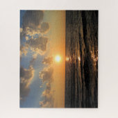 スーペリア湖の夕日 – ミシガン – 16x20 -520 pc ジグソーパズル (縦)