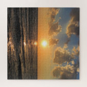 スーペリア湖の夕日 – ミシガン – 20x20 -676 pc ジグソーパズル (横)