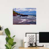 スーペリア湖の波 ポスター (ホームオフィス)