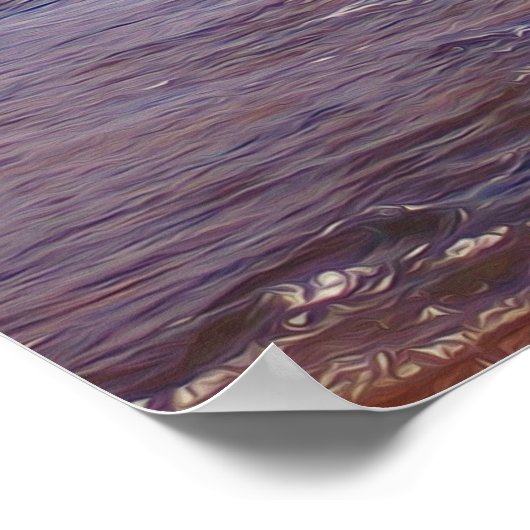 スーペリア湖の波 ポスター (角)