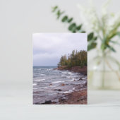 スーペリア湖の波 ポストカード (スタンド正面)