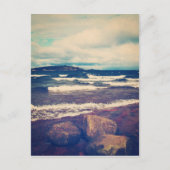 スーペリア湖の波 ポストカード (正面)