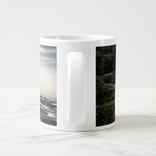 スーペリア湖の海岸|ミネソタ ジャンボコーヒーマグカップ (裏面)