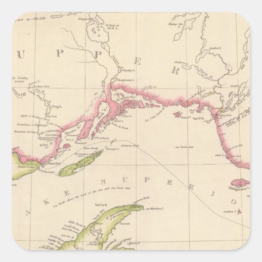 スーペリア湖 スクエアシール (正面)