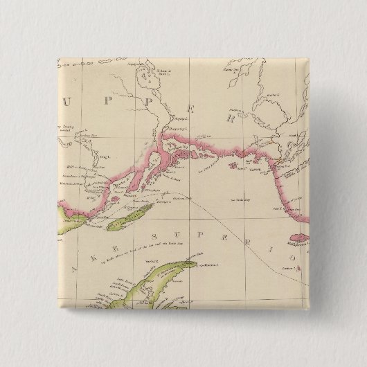 スーペリア湖 缶バッジ (正面)