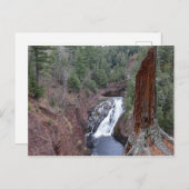 スーペリア滝ミシガンズアッパー半島 ポストカード (正面/裏面)