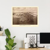 スーペリアWIパノラママップ – 1913 ポスター (ホームオフィス)