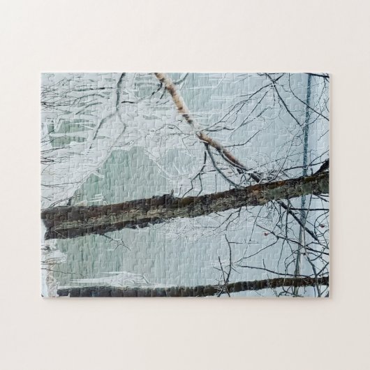 スーペリオール湖の氷の木々 ジグソーパズル (横)