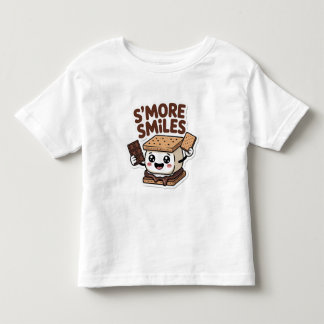スーモアスマイル かわいいキャンプ トドラーTシャツ