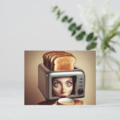 スールレアルブレックファーストウーマン ポストカード (スタンド正面)