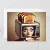 スールレアルブレックファーストウーマン ポストカード (正面/裏面)