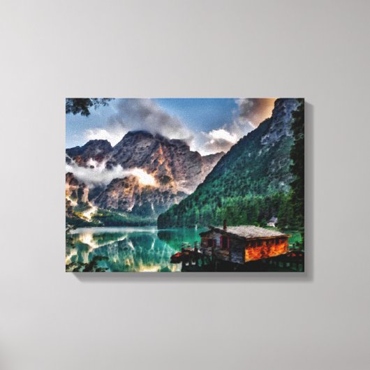 スーレアイタリアンル湖 キャンバスプリント (正面)