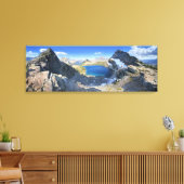 スーレイクオーバーフローズグレイシャーナショナルパーク キャンバスプリント (インサイチュ (リビング))