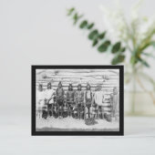 スー戦争パーティー-ヴィンテージポートレート ポストカード (スタンド正面)