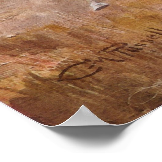 スー族とブラックフィートがチャールズ・M・ラッセルに出会ったとき ポスター (角)