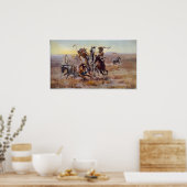 スー族とブラックフット族が出会ったとき。 ポスター (キッチン)